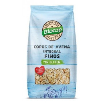 COPOS DE AVENA INTEGRAL FINOS SIN GLUTEN 500G BIOCOP