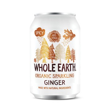 REFRESCO DE JENGIBRE SIN AZUCAR LATA 33CL WHOLE EARTH