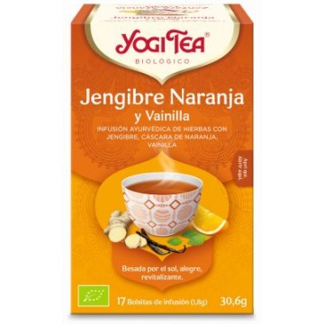 INFUSION JENGIBRE NARANJA Y VAINILLA 17X1 8G YOGI TEA