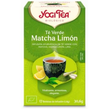INFUSION TE VERDE MATCHA CON LIMON 17X1 8G YOGI TEA