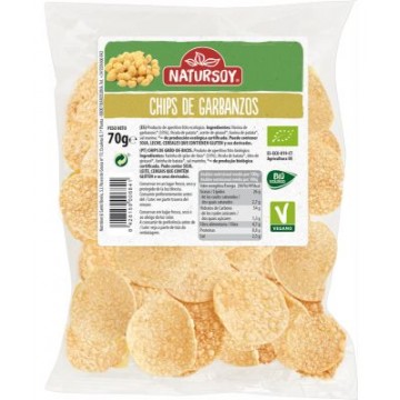 CHIPS DE GARBANZOS 70G NATURSOY