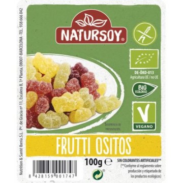 FRUTTI OSITOS DE GOMA 100G NATURSOY