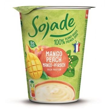 POSTRE DE SOJA MANGO Y MELOCOTON REFRIGERADO BIO 400G SOJADE