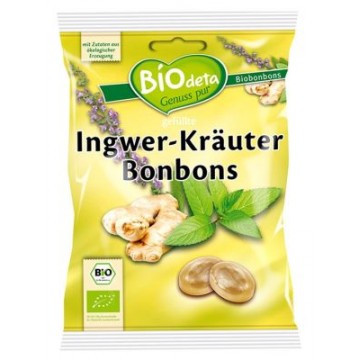 CARAMELOS RELLENOS DE JENGIBRE Y HIERBAS 75G BIODETA