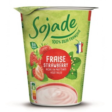 POSTRE DE SOJA FRESA REFRIGERADO BIO 400G SOJADE
