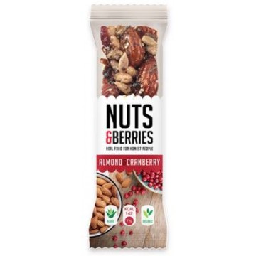 BARRITAS DE ALMENDRAS Y ARANDANOS 30G NUTS BERRIES