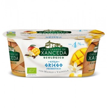 YOGUR GRIEGO MANGO VAINILLA BIFIDUS REFRIGERADO 2X125G CASA GRANDE DE XANCEDA