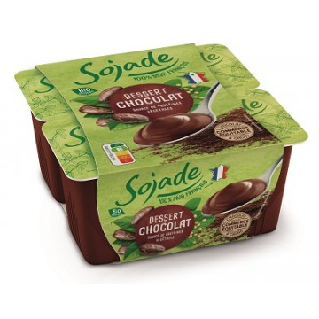 POSTRE DE SOJA CHOCOLATE REFRIGERADO BIO 4X100G SOJADE