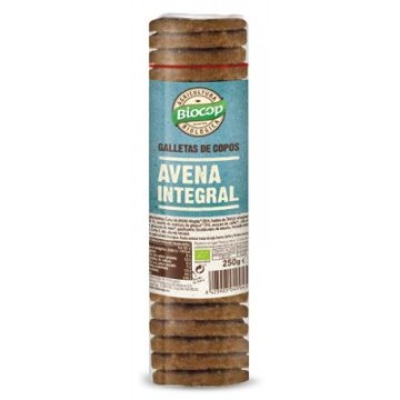 GALLETAS DE TRIGO Y COPOS DE AVENA INTEGRAL 250G BIOCOP