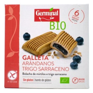 GALLETAS DE TRIGO SARRACENO CON ARANDANOS SIN GLUTEN 200G GERMINAL