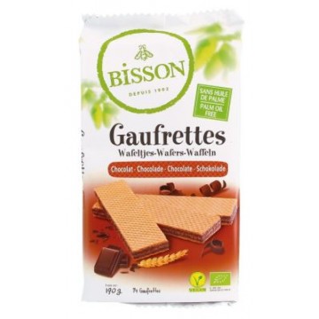 BARQUILLOS RELLENOS DE CHOCOLATE GAUFRETTES 190G BISSON