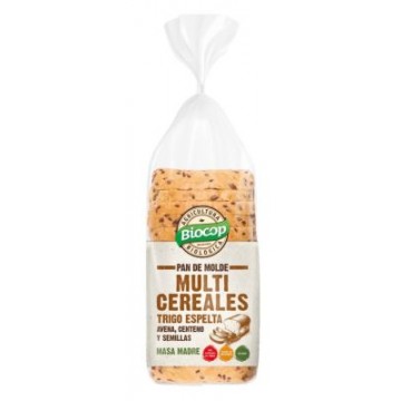 PAN DE MOLDE MULTICEREALES CON SEMILLAS 400G BIOCOP