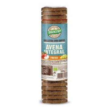 GALLETAS DE COPOS DE AVENA Y FRUTAS 250G BIOCOP