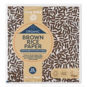 PAPEL DE ARROZ INTEGRAL 22UDS 200G KING SOBA