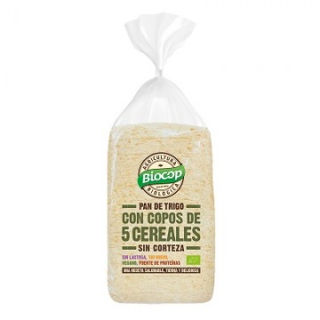 PAN DE MOLDE COPOS CEREALES SIN CORTEZA 300G BIOCOP
