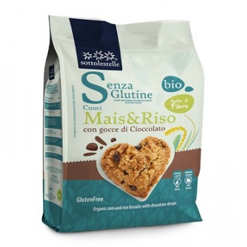 GALLETA DE MAIZ ARROZ Y CHIPS CHOCOLATE SIN GLUTEN BIO 250G SOTTOLESTELLE