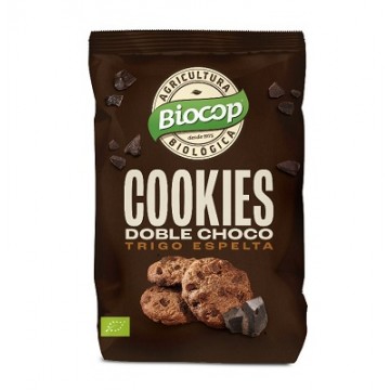 COOKIES DOBLE CHOCO TRIGO ESPELTA BIO 200G BIOCOP