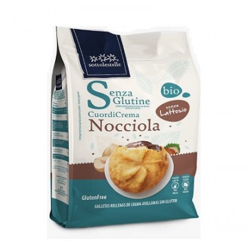 GALLETA RELLENA AVELLANA CHOCO SIN GLUTEN BIO 200G SOTTOLESTELLE