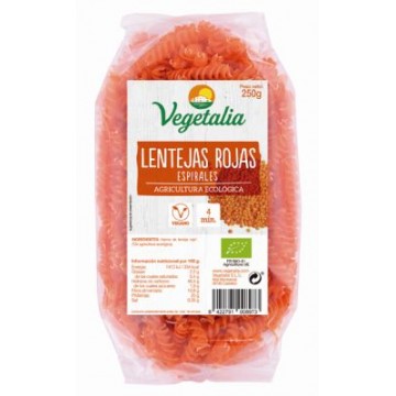 ESPIRALES DE LENTEJAS ROJAS 250G VEGETALIA