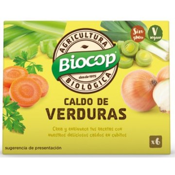 CALDO DE VERDURAS CUBITOS 6X10G BIOCOP