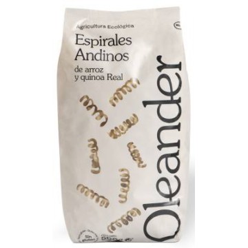 ESPIRALES ANDINO DE ARROZ Y QUINOA REAL SIN GLUTEN 500G OLEANDER