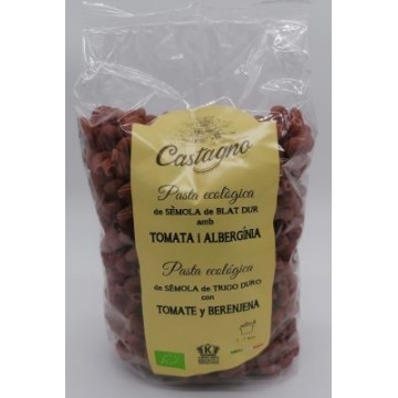 CODINI DE TRIGO CON TOMATE Y BERENJENA BIO 500G CASTAGNO