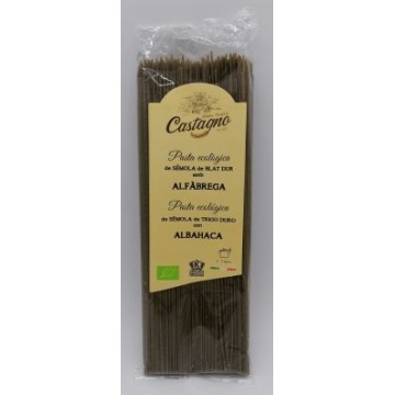 ESPAGUETIS DE TRIGO CON ALBAHACA BIO 500G CASTAGNO