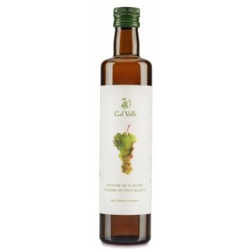 VINAGRE DE VINO BLANCO CHARDONNAY SIN FILTRAR BIO 500ML CAL VALLS