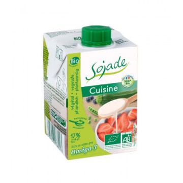 CREMA LIQUIDA DE SOJA PARA COCINAR UHT BRIK BIO 200ML SOJADE