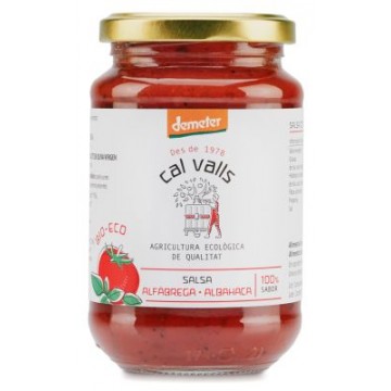 SALSA DE TOMATE CON ALBAHACA BIO 350G CAL VALLS