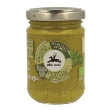 PESTO GENOVES CON ALBAHACA 130G ALCE NERO