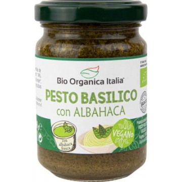 PESTO BASILICO CON ALBAHACA VEGANO 140G BIO ORGANICA ITALIA