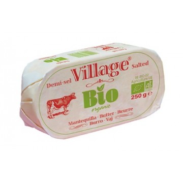 MANTEQUILLA CON SAL REFRIGERADO 250G VILLAGE