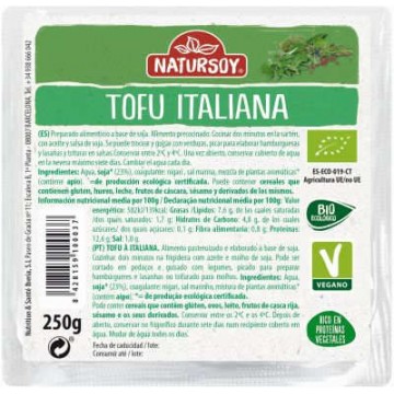 TOFU A LA ITALIANA REFRIGERADO 250G NATURSOY