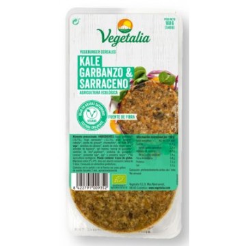 VEGEBURGER GARBANZO KALE 2U REFRIGERADO BIO 160G VEGETALIA
