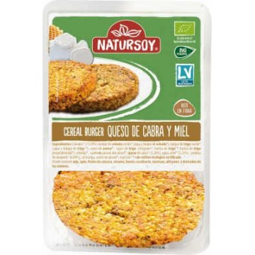CEREAL BURGER QUESO DE CABRA Y MIEL REFRIGERADO 2X100G NATURSOY