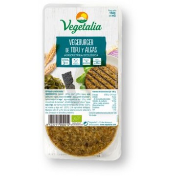 VEGEBURGER DE TOFU Y ALGAS 2U REFRIGERADO 160G VEGETALIA