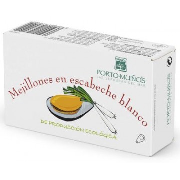 MEJILLONES EN ESCABECHE BLANCO LATA 120G PORTOMUINOS