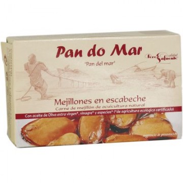MEJILLONES EN ESCABECHE 120G PAN DO MAR