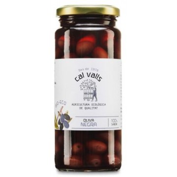 ACEITUNAS NEGRAS AL NATURAL BIO 350G CAL VALLS