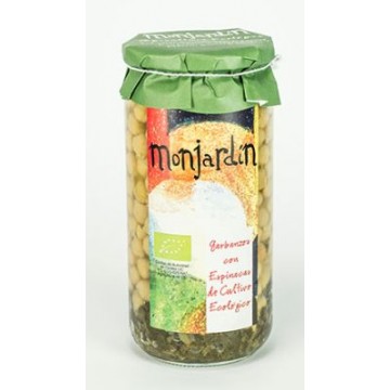 GARBANZOS CON ESPINACAS VIDRIO 720ML MONJARDIN