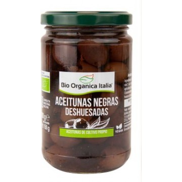 ACEITUNAS NEGRAS DESHUESADAS 280G BIO ORGANICA ITALIA