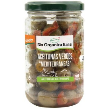 ACEITUNAS VERDES ALINO MEDITERRANEO 180G BIO ORGANICA ITALIA