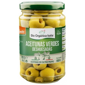 ACEITUNAS VERDES DESHUESADAS BIO 280G BIO ORGANICA ITALIA