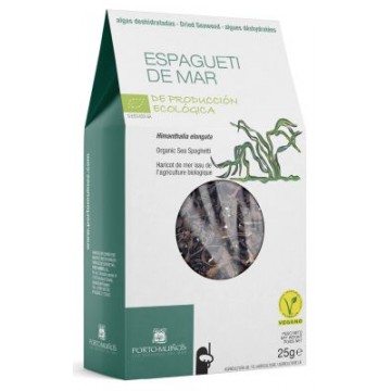 ALGA ESPAGUETI DE MAR BIO EN COPOS DESHIDRATADA 25G PORTOMUINOS