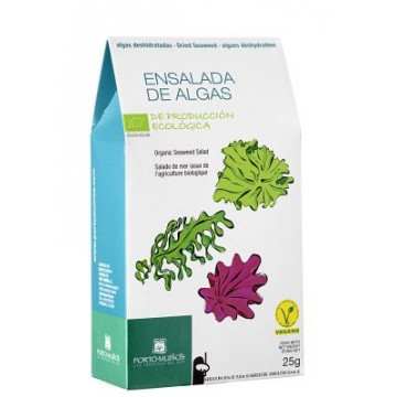 ALGA ENSALADA DE MAR DE ALGAS BIO EN COPOS DESHIDRATADA 25G PORTOMUINOS