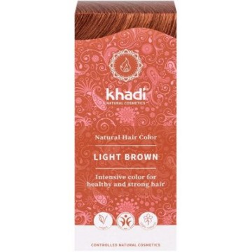 TINTE HERBAL COLOR CASTANO CLARO 100G KHADI