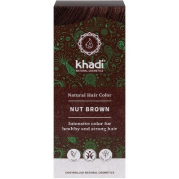 TINTE HERBAL COLOR CASTANO AVELLANA 100G KHADI