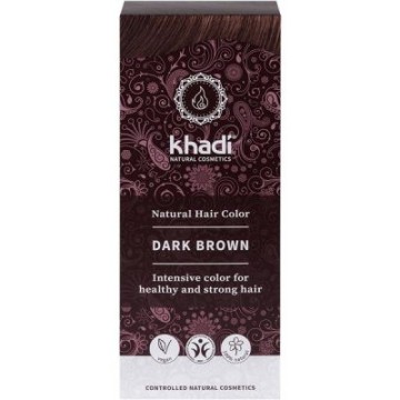 TINTE HERBAL COLOR CASTANO OSCURO 100G KHADI