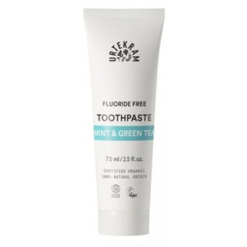 DENTIFRICO DE MENTA Y TE VERDE SIN FLUOR 75ML URTEKRAM